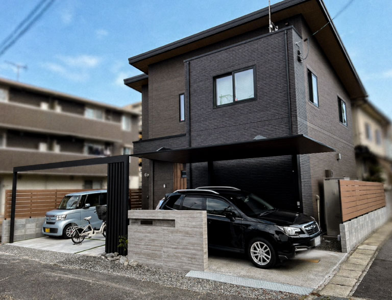 外構施工後の住宅外観